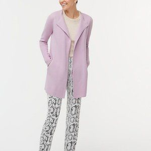J.Crew Juliette Collarless Sweater Blazer